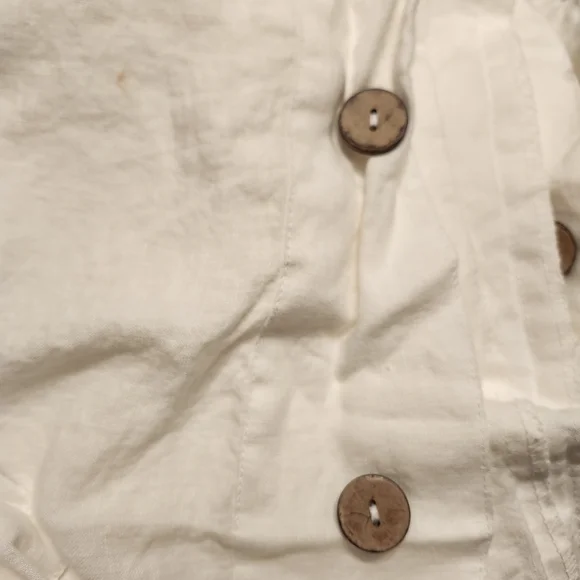 Simple Opulence 100% Linen Queen Duvet Cover White OEKO-TEX Button Closure - Picture 7 of 8